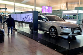 Desarrollo Interactivo kinect Audi A7 Sportback en el Aeropuerto de Barcelona