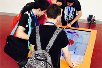 Large-format multitouch tablets for the educational sector