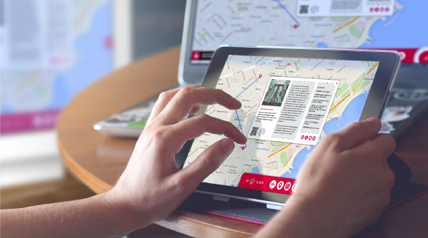 App de turismo interactivo que puede instalarse en mesas interactivas, pantallas táctiles, equipos PC, tablets.