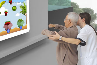 Multitouch and multiuser device for active aging