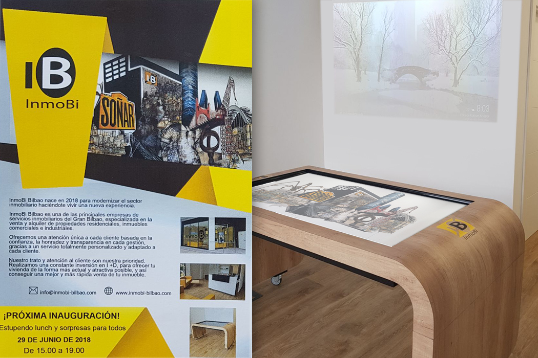 Real Estate InmoBi Bilbao dissenya una oficina interactiva amb Digalix
