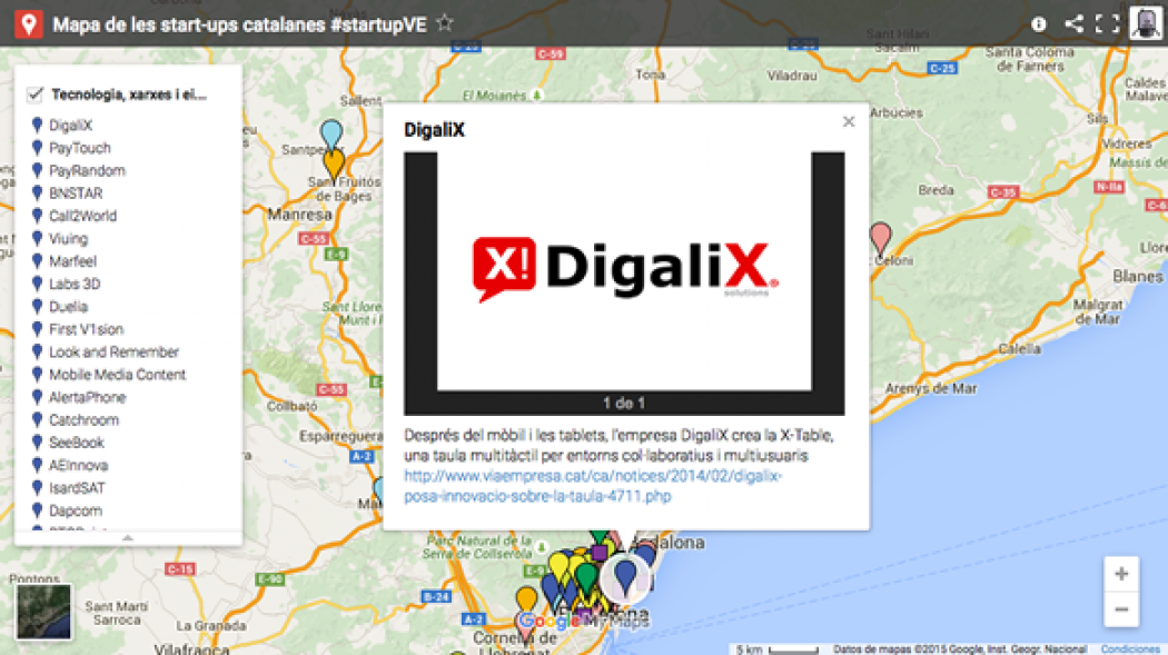 El mapa de las start-ups catalanas